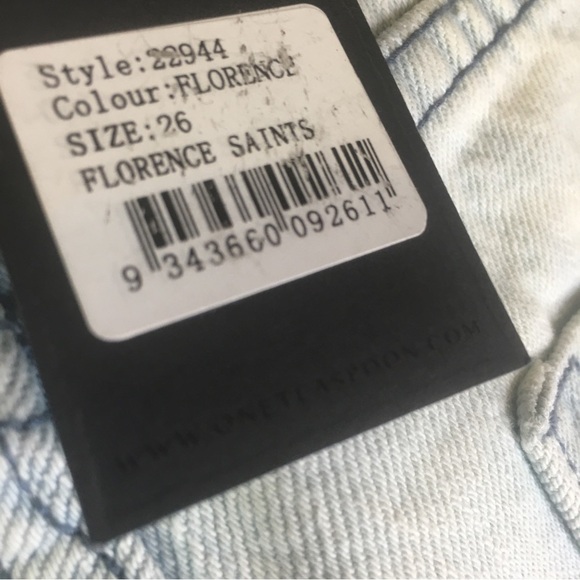 NEW One Teaspoon Jeans Saints Florence Destroyed Jeans Size 26 - Picture 8 of 10